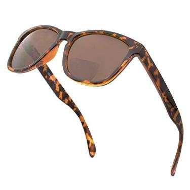 Imagem de VITENZI Óculos de sol bifocais para homens e mulheres óculos de leitura retrô coloridos com leitores - Turim, Tartaruga, Medium