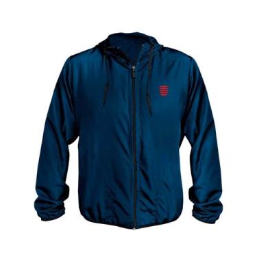 Imagem de Jaqueta Corta Vento Masculino Azul Marinho WSS Brasil Icon Surf - Web 