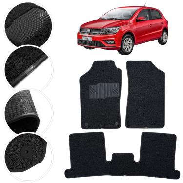 Imagem de Tapete Kapazi Automotivo Volkswagen Gol 2017 a 2023 Preto