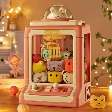 Imagem de Máquina de Diversão Pega Ursinhos Maquininha De Pegar Bichinho Infantil Garra Com Fichas e brindes