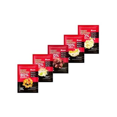 Imagem de Combo - Whey Protein Concentrado 30g - 5 Sachês (Caramelo, Torta de Limão, Morango com Chocolate, Banana e Chocolate Branco)