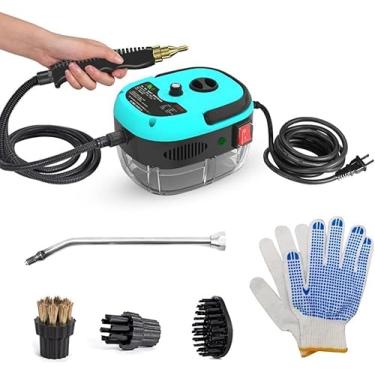 Imagem de Decdeal Limpador A Vapor - Máquina De Limpeza Portátil Pressurizada Alta Temperatura 2500 W Com Cabeças Escova E Luvas, Para Pisos Automóveis, Móveis Cozinha, Banheiro Janelas