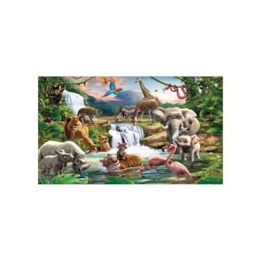 Imagem de Painel De Lona Selva Safari 002 - Fabrika de Festa, 150x100cm