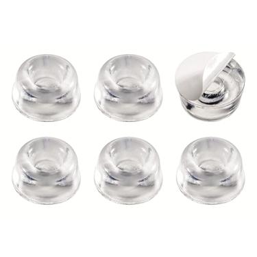 Imagem de Ordene - Protetor Anti Impacto Redondo Grande com Adesivo, Cartela com 9 Unidades, Cor Transparente, Linha Aplik