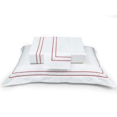 Imagem de FRONHA PREMIUM HARMONIOUS RED - CETIM 300 FIOS - 50X90