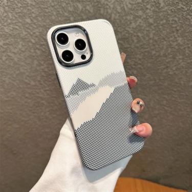 Imagem de Capas de celular com armadura de fibra de carbono para iPhone 16, 15, 14 Plus, 13, 12 Pro Max e 11, capas magnéticas com carregamento sem fio, A8, para iPhone 13 Pro Max