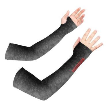 Imagem de Manguito Infantil Proteção Uv50 Futebol Esportes Tempestal, Camuflado 