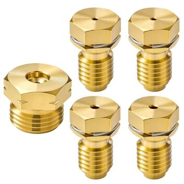 Imagem de Kit de conversão de 5 peças W11557997 LP adequado para Whirlpool WFG320M0MB0 WFG320M0MS0 WFG320M0MW0, orifícios de queimador a gás natural para LP compatíveis com W11620555