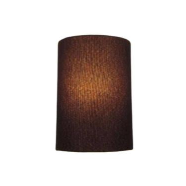 Imagem de Arandela Meia Cana Retro Md-2003 Cúpula Em Tecido 25-18x10cm Café - Bivolt