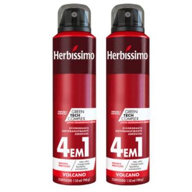 Imagem de Kit 2 Desodorante Aerossol Herbíssimo Volcano 150 Ml - Dana