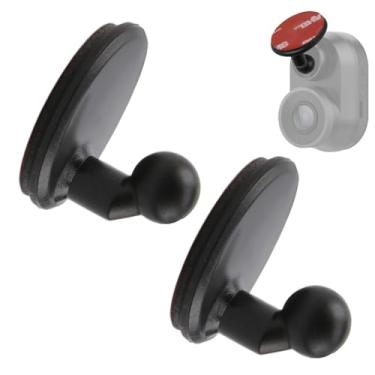 Imagem de 2 peças de suporte adesivo de perfil baixo para Garmin Dashcam, bola adesiva de para-brisa compatível com Dash Cam Mini 2 Mini 3/45/46/47/55/56/57/65W/66W/67W/X110/X210/X310/Tandem/Speak/Speak Plus