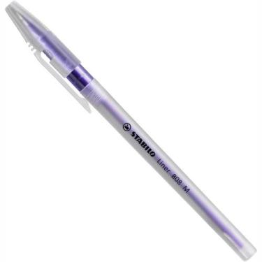 Imagem de Caixa com 10 Canetas Stabilo Violeta Liner 0.7mm