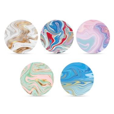 Imagem de 40 Peças Capas de Sensor para Libre 2/3, à Prova d'Água Adesivos Respiráveis à Prova de Suor Sobrepatch CGM Adesivos Capa Proteção Compatíveis com Libre (Gradiente Mármore)