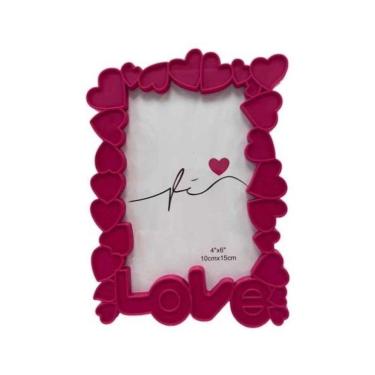 Imagem de Porta Retrato Pvc 10X15 Love Moldura Em Coração - Pf-1294-Ro