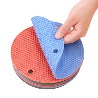 Imagem de Descanso de Panela em Silicone Resistente  Antitérmico e Antiderrapant