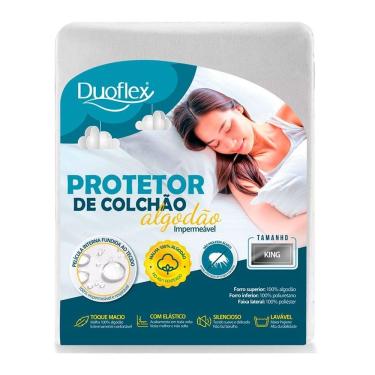 Imagem de Capa Protetor De Colchão King Duoflex Malha Impermeável
