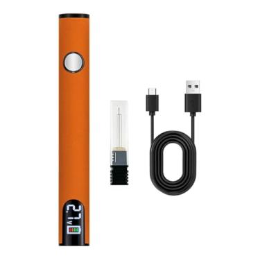 Imagem de harayaa Kit de ferro de solda sem fio, caneta de solda atualizada, mini caneta com bateria recarregável USB de 650 mAh para eletrodomésticos eletrônicos DIY, Laranja