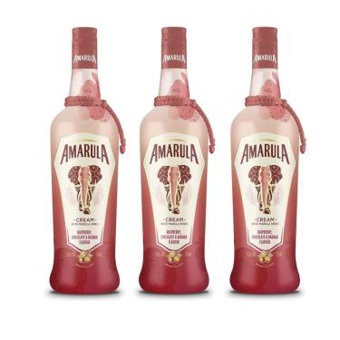 Imagem de Kit Licor Amarula Raspberry 750ml 3 unidades