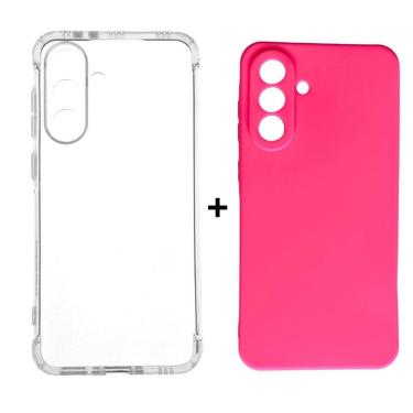 Imagem de Kit Capa Case Colorida + Capinha Transparente Samsung A56