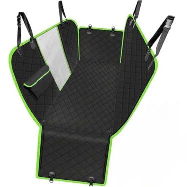 Imagem de Capa Protetora para Banco Traseiro de Carro Pet - Acessório Automotivo com Passagem de Cinto Segurança, Capa Impermeável para Cães e Gatos, Transporte Seguro de Pets em Viagens