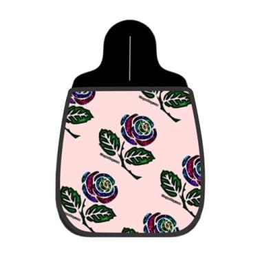 Imagem de Lixeira De Carro Organizador Lixinhocar Rosas Galáxia Fundo Rosa