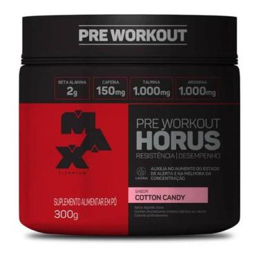 Imagem de Horus - Pré Treino (300g) Max Titanium, Cotton Candy