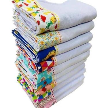 Imagem de Pano De Prato  Barrado Premium Kit Com 5 Peças Rubber