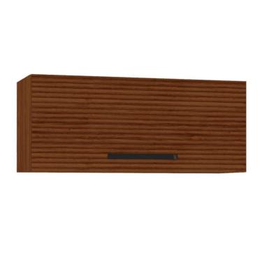 Imagem de Armário Refrigerador 700 Lapis Nogueira Ripado