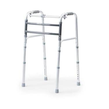 Imagem de Andador Articulado de Alumínio Para Idoso Locomoção Segura - Dellamed