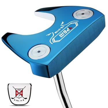 Imagem de PGM Putter de golfe TUG024 CNC‑Milled Low‑CG com linha de alinhamento e aderência grande – Contrapeso de tungstênio, eixo inoxidável, destro, masculino