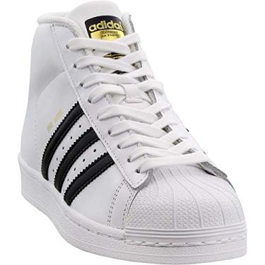 Imagem de T nis infantil Adidas Pro Model J, White/Black/White, 5 Big Kid