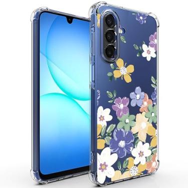 Imagem de Smileray Capa para Samsung Galaxy A17: Capa transparente unissex à prova de choque flexível TPU Slim Fit transparente para celular Galaxy A17 (multicolorida)