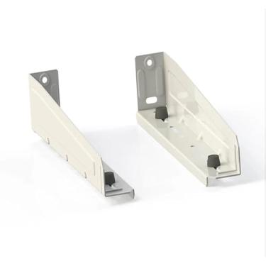 Imagem de Suporte para Forno Elétrico Micro-Ondas Microondas Filtros Impressora Organizador de Cozinha, Prateleira Suspensa com Porta Filtros e Cesto Extensível(1 Unidade [BRANCA])