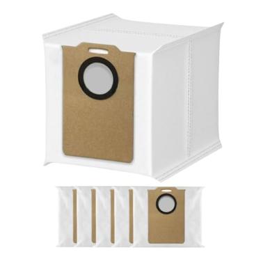 Imagem de [Pacote com 6] Sacos de pó para aspirador de pó MONSGA MS1 MAX, sacos de reposição para coleta de poeira aptos para Ultenic T10 Lite para Liectroux M70 Pro para BPMIO B15 Plus para Lubluelu L15 Plus