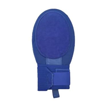 Imagem de Luva deslizante de beisebol azul, protetor de mão de softbol juvenil ajustável, luva confortável e respirável para ambas as mãos, proteção para deslizar, ajuste universal