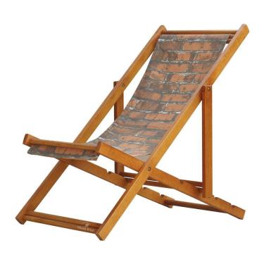 Imagem de Espreguiçadeira Preguiçosa Dobrável Mel Sb-tijolo