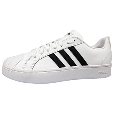 Imagem de Tênis Masculino Streetcheck Cloudfoam Court Low Branco Preto Adidas
