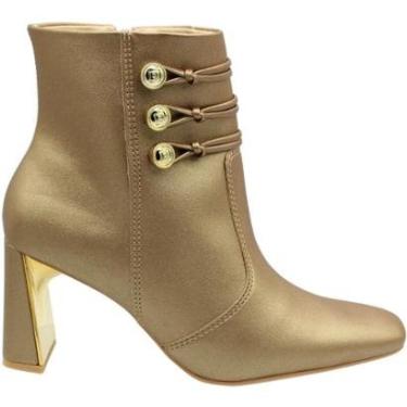 Imagem de Bota Cano Curto Ramarim Bico Fino Feminina-Feminino