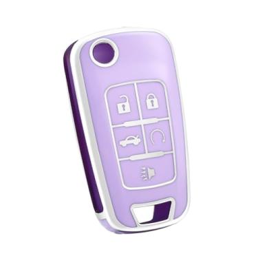 Imagem de Capa de chave de carro para Chevrolet Chevy GMC Buick Encore Terrain Malibu Camaro Cruze Impala Equinox Volt Spark Sonic