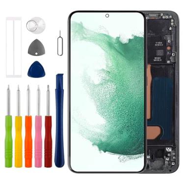 Imagem de Duotipa Tela TFT de 16.8 cm para Samsung Galaxy S22+ 5G /S22 Plus 5G SM-S906U (Preto com Moldura) Tela LCD Touch Screen Substituição com Conjuntos de Ferramentas - Sem Suporte a Impressão Digital