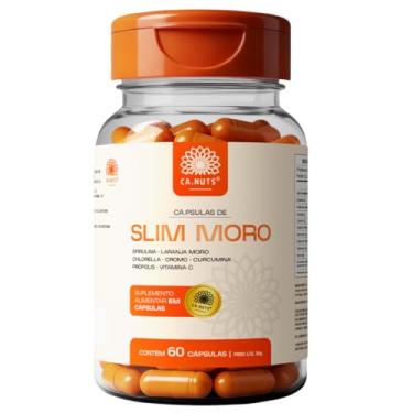 Imagem de Slim Moro Cápsulas Ca.nuts | 60 Cápsulas | Extrato de Laranja Moro + Spirulina + Chlorella + Cromo + Curcumina + Própolis + Vitamina C (1 Pote)