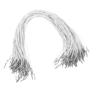 Imagem de 50 peças de cordas elásticas DIY artesanato cordões farpados elásticos para fabricação de máscaras e chapéu cordão de substituição de cordão prendedores de ferro cordas resistentes para acessórios DIY