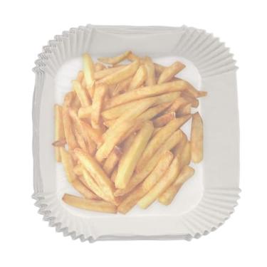 Imagem de para Airfryer,100 Unidades de Antiaderente para Cozinha | Folhas Para Micro-Ondas | Para Batatas Fritas Legumes Aniversário Feriados Reuniões Familiares Eventos Escolares Chá Da Tarde