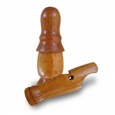 Imagem de 2 Apitos Premium Aracuã Apito Madeira Profissional Saracura - Mundo do