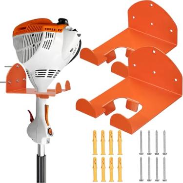 Imagem de 【Atualizado em 2025】 Pacote com 2 cabides resistentes para comedores de ervas daninhas – organizador de garagem, suporte de parede para comedor de ervas daninhas, aparador de grama, aparador de sebes