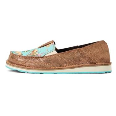 Imagem de ARIAT Women's Cruiser Boat Shoe, Copper Metallic, 7