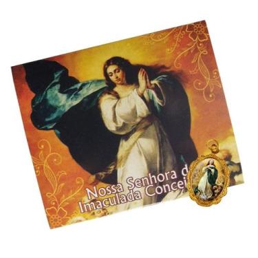 Imagem de 50 Cartões com Medalha Nossa Senhora da Imaculada Conceição - SJO Arti
