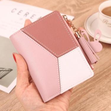 Imagem de Carteira Feminina De Mão Pequena Porta Moedas Cartão - AlwyStore, Rosa