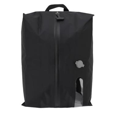 Imagem de Zerodis Saco de Armazenamento a Vácuo para Viagens, à Prova de água que Economiza Espaço 70D TPU 16L Saco de Compressão a Vácuo Reutilizável Mochila de Movimento para Acampamento para (Preto)