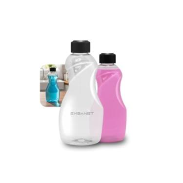 Imagem de Recipiente PET Vazio P/Amaciante 500ml Cristal Versátil 10U